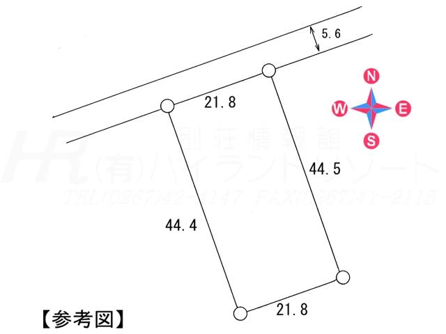 Compartment figure. Land price 14.3 million yen, Land area 970 sq m compartment view