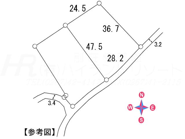 Compartment figure. Land price 42,800,000 yen, Land area 1,049 sq m compartment view