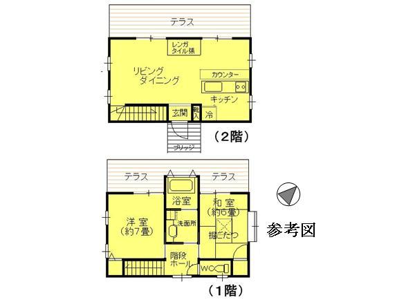 Floor plan. 25.6 million yen, 2LDK, Land area 678 sq m , Building area 71.99 sq m