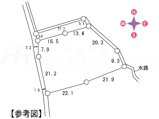 Compartment figure. Land price 18 million yen, Land area 1,216 sq m compartment view