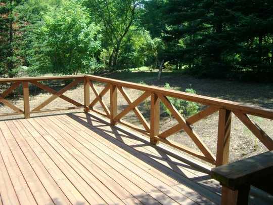 Balcony. Leave a laid-back time in the wood deck!