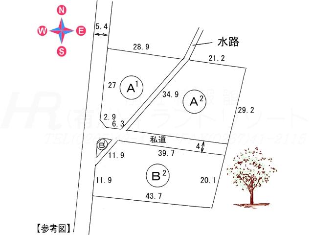 Compartment figure. Land price 11.2 million yen, Land area 911 sq m compartment view