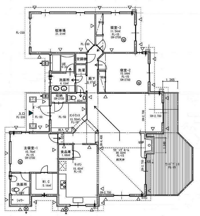 Floor plan. 45 million yen, 3LDK, Land area 1,000.74 sq m , Building area 180.41 sq m plan view