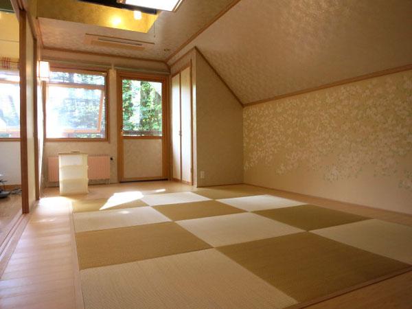 Non-living room. It will be on the second floor of a Japanese-style room. It is Ryukyu tatami of stylish rooms.