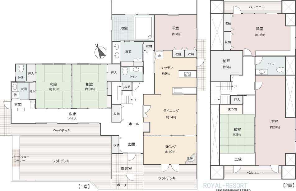 Floor plan. 150 million yen, 6LDK + S (storeroom), Land area 1,521.71 sq m , Building area 296.55 sq m