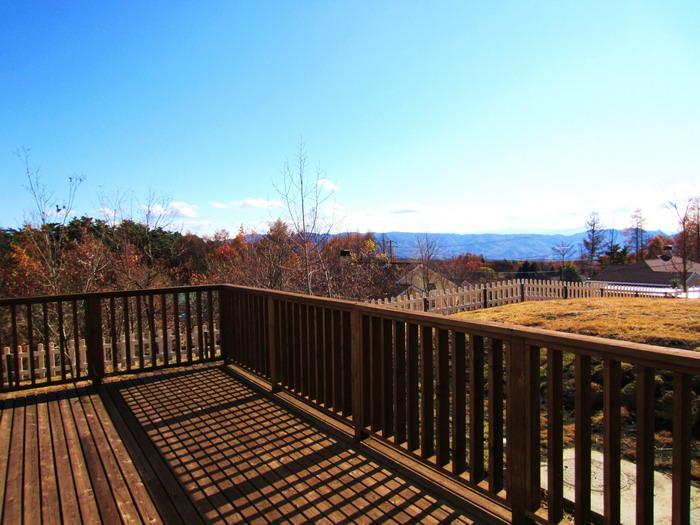 View photos from the dwelling unit. View from the south side multi-purpose wood deck space. 