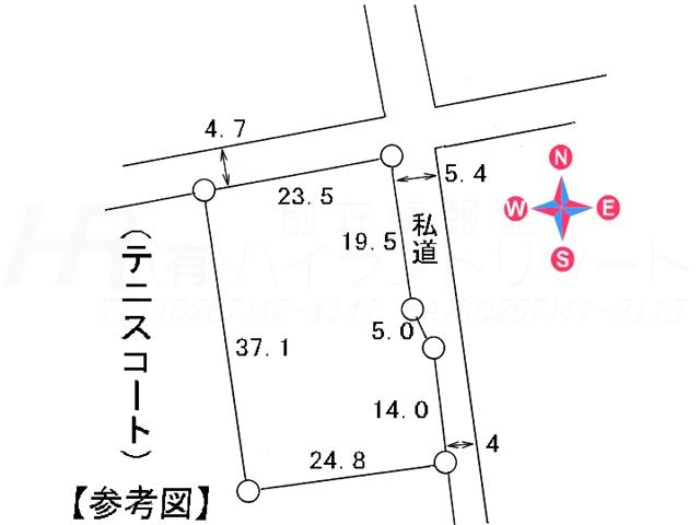 Compartment figure. Land price 67,500,000 yen, Land area 966.04 sq m compartment view