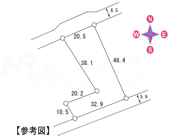 Compartment figure. Land price 9.8 million yen, Land area 1,008.23 sq m compartment view