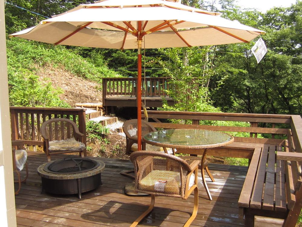 Balcony. Terrace scenery because facing the slope is the best! 