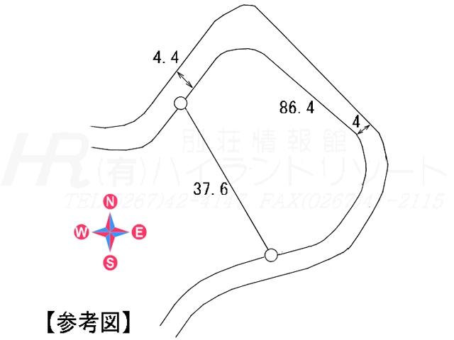 Compartment figure. Land price 9.5 million yen, Land area 1,047 sq m compartment view