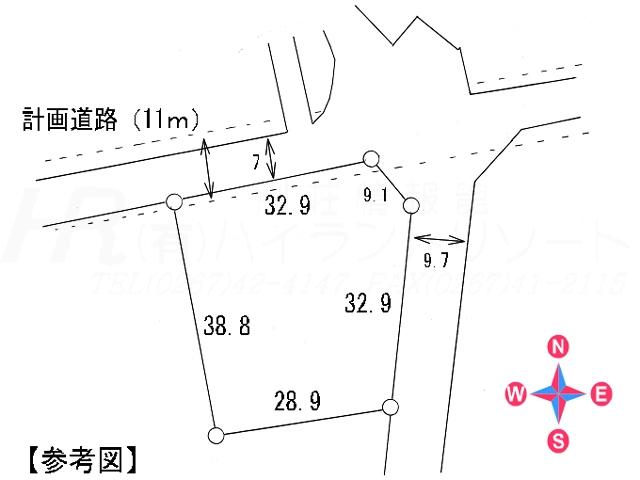 Compartment figure. Land price 52,200,000 yen, Land area 1,438.44 sq m compartment view