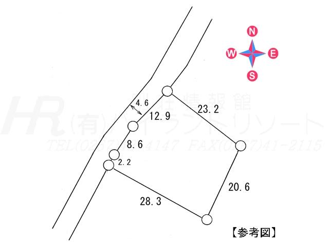 Compartment figure. Land price 24,800,000 yen, Land area 581 sq m compartment view