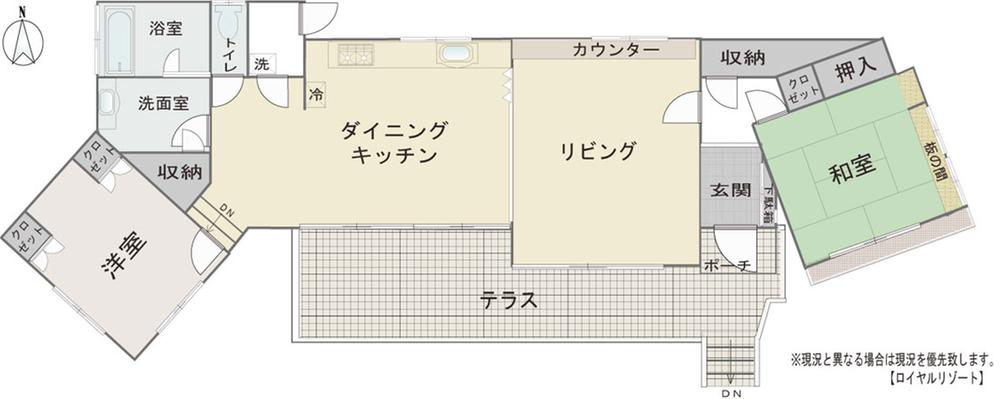 Floor plan. 14.8 million yen, 2LDK, Land area 502.18 sq m , Building area 86.53 sq m