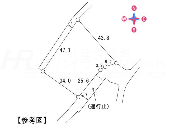 Compartment figure. Land price 15.8 million yen, Land area 1,532 sq m compartment view