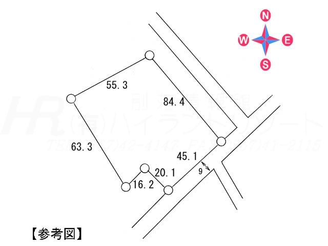 Compartment figure. Land price 75,780,000 yen, Land area 4,177 sq m compartment view