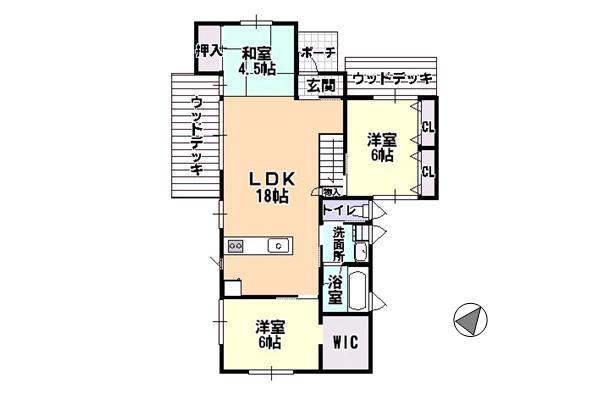 Floor plan. 36,800,000 yen, 3LDK, Land area 513.53 sq m , Building area 67.47 sq m
