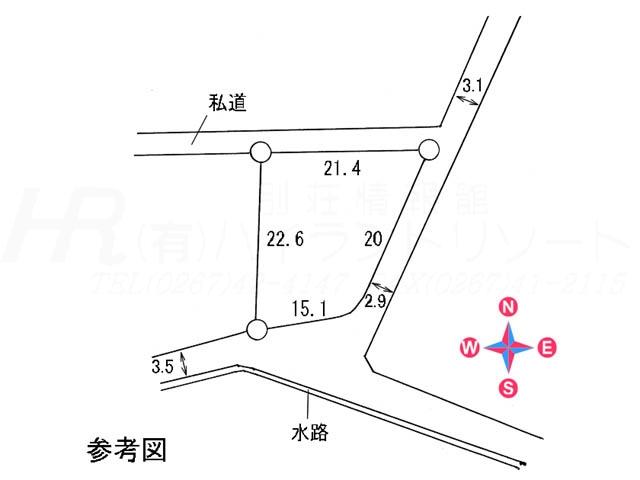 Compartment figure. Land price 13 million yen, Land area 393 sq m compartment view