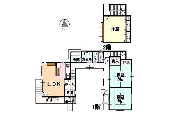 Floor plan. 24,800,000 yen, 3LDK, Land area 873.49 sq m , Building area 115.92 sq m