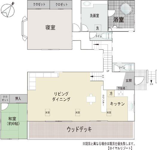 Floor plan. 17 million yen, 2LDK, Land area 1,192 sq m , Building area 91.91 sq m