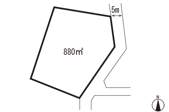 Compartment figure. Land price 9.8 million yen, Land area 1,000 sq m