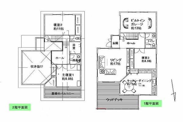 Floor plan. 56 million yen, 3LDK + S (storeroom), Land area 1,003.23 sq m , Building area 182.71 sq m