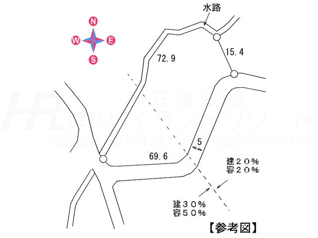 Compartment figure. Land price 24 million yen, Land area 1,381.36 sq m compartment view