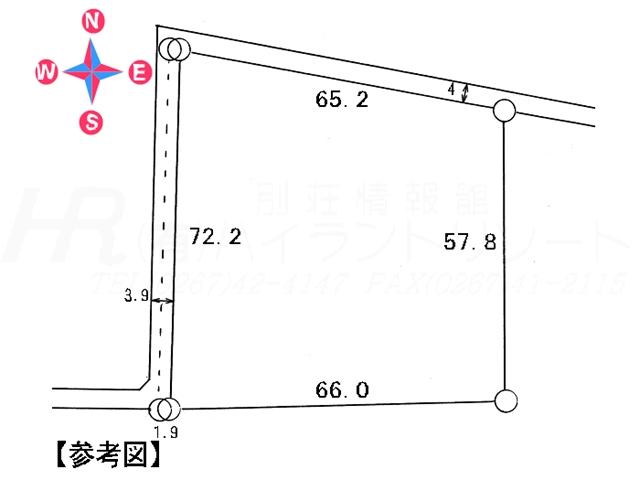 Compartment figure. Land price 39 million yen, Land area 4,388 sq m compartment view