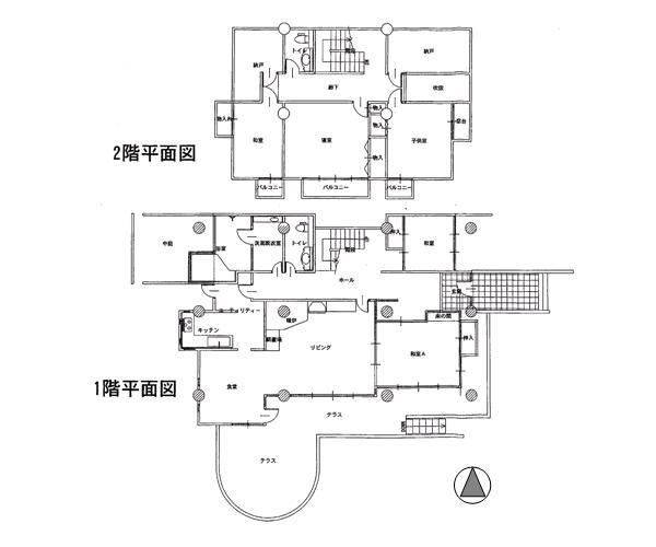Floor plan. 125 million yen, 5LDK + 2S (storeroom), Land area 1,586.79 sq m , Building area 228.5 sq m