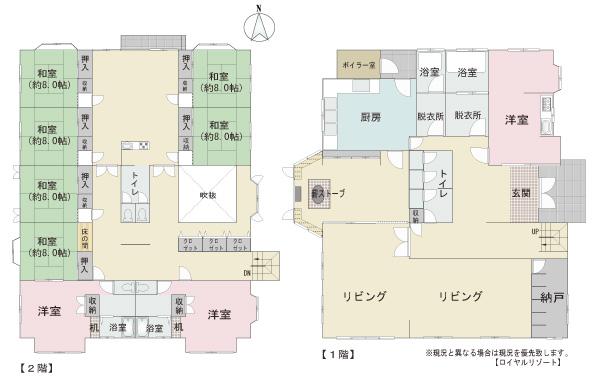 Floor plan. 49 million yen, 9LDK, Land area 1,984.15 sq m , Building area 571.38 sq m
