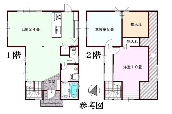 Floor plan. 29.5 million yen, 2LDK, Land area 436.75 sq m , Building area 100.19 sq m