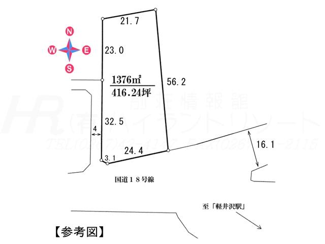 Compartment figure. Land price 130 million yen, Land area 1,376 sq m compartment view