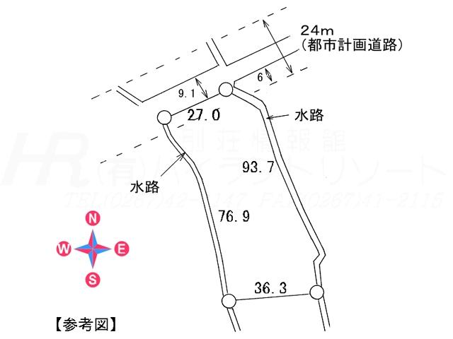 Compartment figure. Land price 135 million yen, Land area 2,804 sq m compartment view