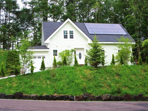 Local appearance photo. In front of the bank is in sodding preparation. Photovoltaic facility, Central A central heating and air conditioning equipment, All-electric, Sower of the fireplace, Eco-American House of built-in garage. There is also a Mount Asama of view.