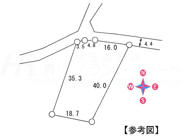 Compartment figure. Land price 9.8 million yen, Land area 797.52 sq m compartment view