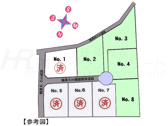 Compartment figure. Land price 10.8 million yen, Land area 1,234 sq m compartment view