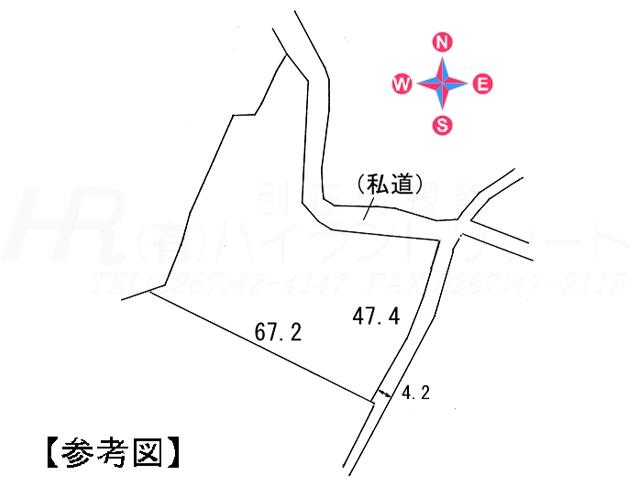 Compartment figure. Land price 98 million yen, Land area 3,594 sq m compartment view