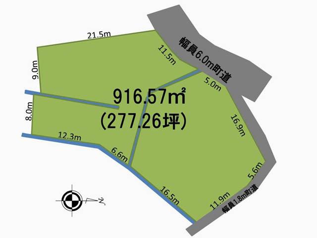 Compartment figure. 34,600,000 yen, 3LDK, Land area 916.57 sq m , Building area 106 sq m compartment view