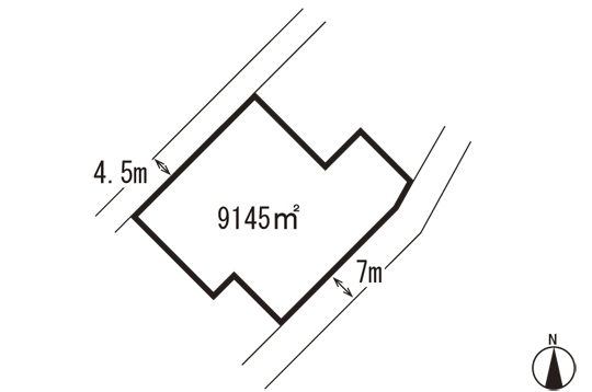 Compartment figure. Land price 70 million yen, Land area 9,145 sq m