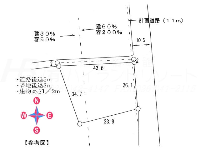 Compartment figure. Land price 63 million yen, Land area 1,310 sq m compartment view