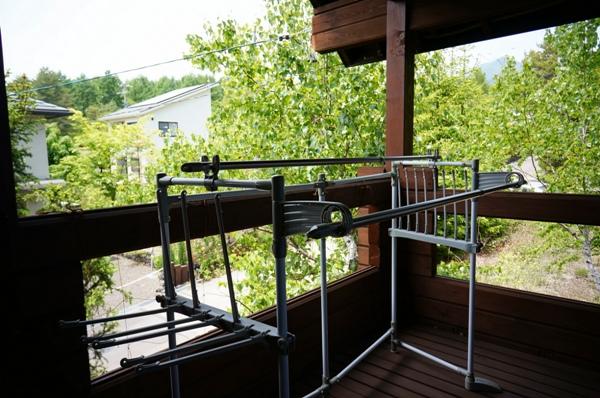 Balcony. Second floor balcony will dry well is sunny your laundry.