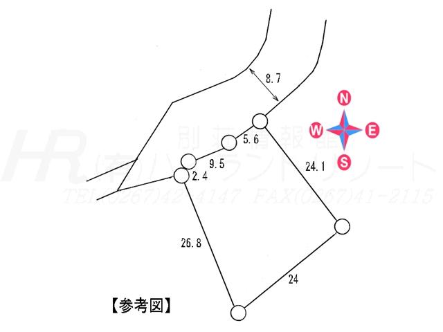 Compartment figure. Land price 4.8 million yen, Land area 518.61 sq m compartment view