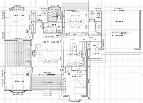 Floor plan. 53,800,000 yen, 3LDK, Land area 1,719.95 sq m , 3LDK one-story construction of the building area 185.68 sq m 2 units, built-in garage.