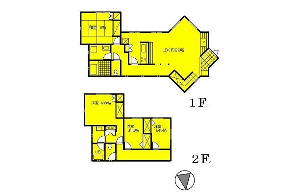 Floor plan. 98 million yen, 4LDK, Land area 905.27 sq m , Building area 148.45 sq m