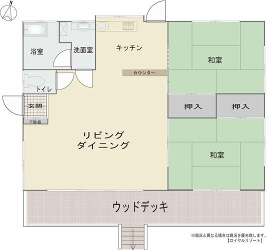 Floor plan. 14 million yen, 2LDK, Land area 475.94 sq m , Building area 57.85 sq m