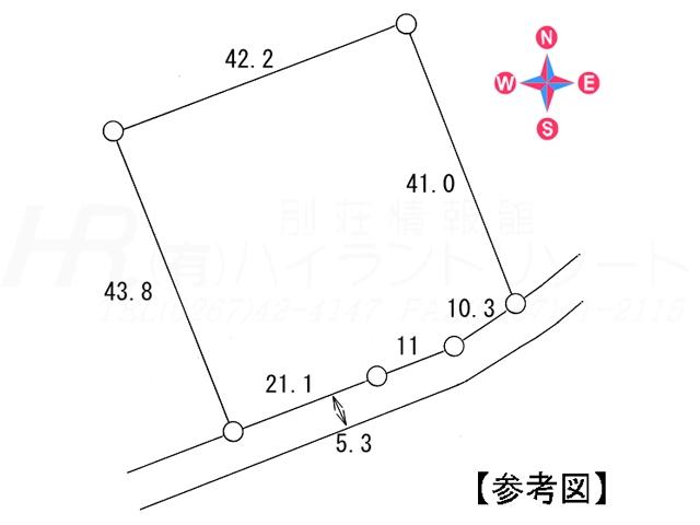 Compartment figure. Land price 38,800,000 yen, Land area 1,961 sq m compartment view