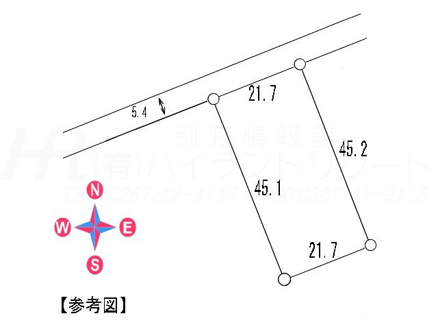 Compartment figure. Land price 19,800,000 yen, Land area 990 sq m compartment view