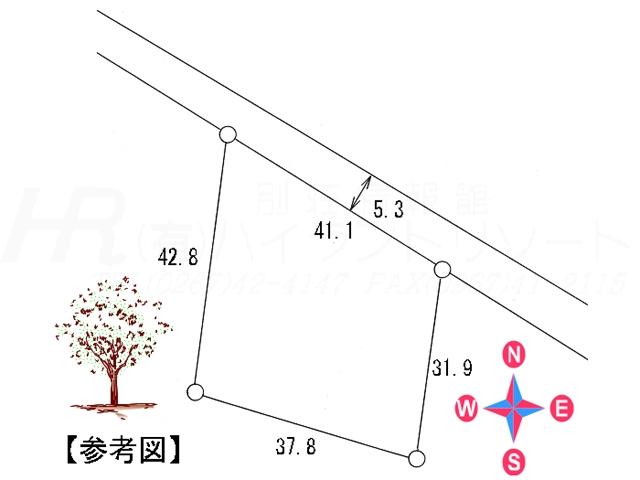 Compartment figure. Land price 20,300,000 yen, Land area 1,393 sq m compartment view