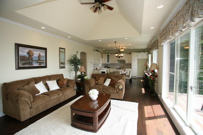 Living. Living-dining is the design of the second floor building.