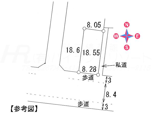 Compartment figure. Land price 23 million yen, Land area 151.72 sq m compartment view