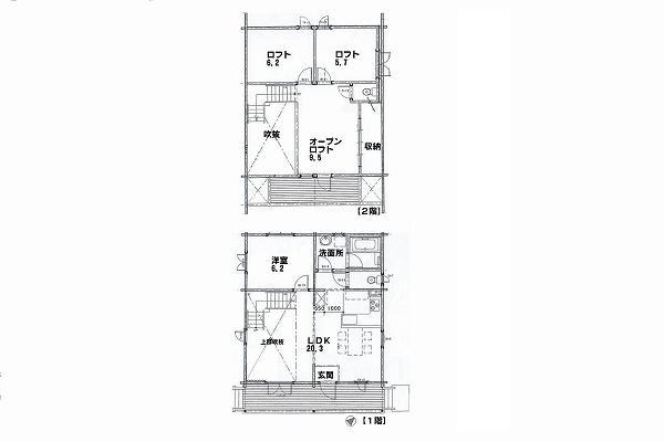 Floor plan. 35 million yen, 3LDK, Land area 673.77 sq m , Building area 100.59 sq m